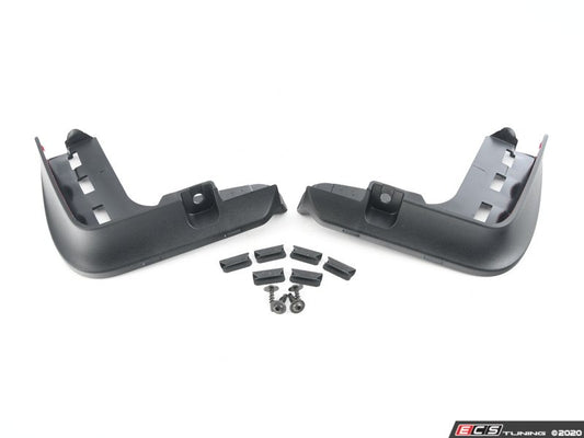 Conjunto de pára-lamas dianteiros (2 unidades) pretos OEM 82162338565 para MINI F56, F56 BEV, F56 LCI, F56 BEV LCI, MINI Cabrio F57, F57 LCI. MINI originais.