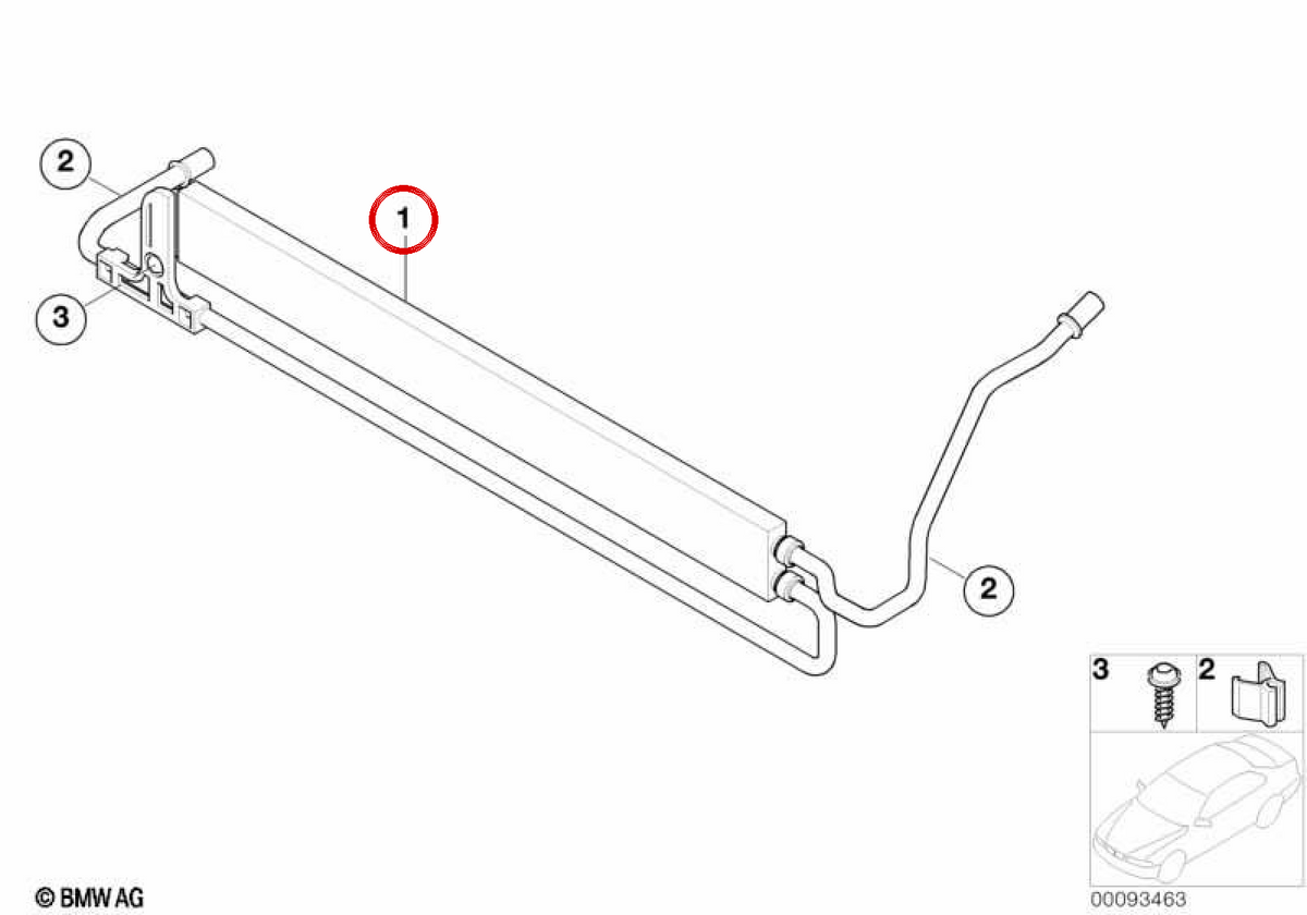 RAIDATORE GESTIONE ASSISTENTE OEM 17217559964 per BMW E65, E66. BMW originale.