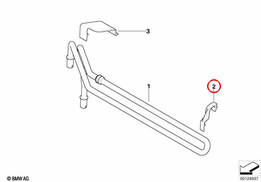 Supporto del radiatore della servosterzo OEM 17217790468 per MINI One D R50 RB11, RB12 2003-2006 Originale MINI