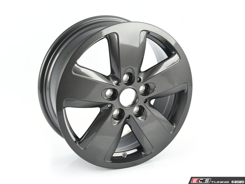 Cerchio in lega leggera 16" 6.5J ET54 Spectre Grey Dark Metallic OEM 36116887935 per MINI F55, F56, F56 BEV, F57 Cabrio... e altro. MINI originale.