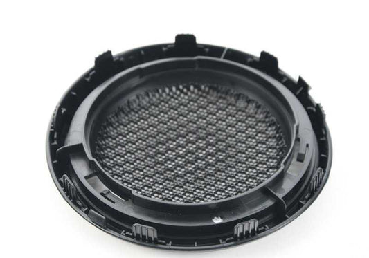 Rejilla altavoz puerta izquierda OEM 51437365715 para MINI F56 (Cooper, Cooper S, Cooper D, One). Color Carbon Black. Original MINI.
