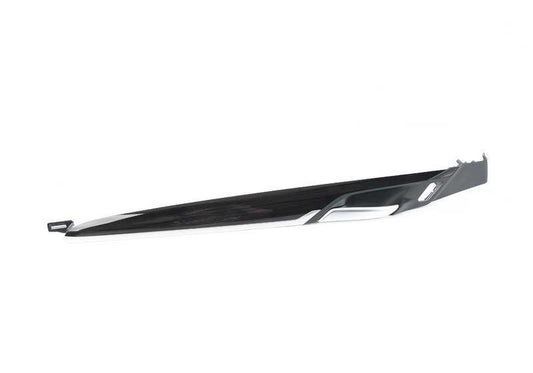 Left fineline wood molding OEM 51417482423 for BMW F39. Original BMW.