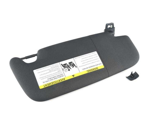Parasol izquierdo con etiqueta color negro OEM 51167382109 para MINI F55, F56, F56 BEV, F55 LCI, F56 LCI, F56 BEV LCI. Original MINI.