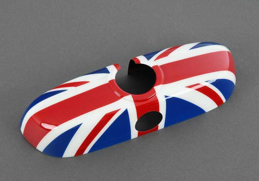 Cubierta retrovisor interior Union Jack OEM 51162353709 para MINI F56, F55, Clubman F54, Cabrio F57, Countryman F60... y más. Original MINI.