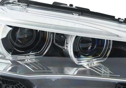 Faro delantero derecho xenón adaptativo AHL OEM 63117317110 para BMW X5 F15, F85 y X6 F16, F86. Original BMW.