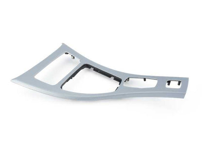 Embellecedor de consola central de aluminio delantero OEM 51167899059 para BMW E93. Original BMW.