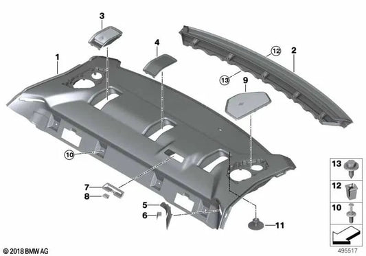 Scaffale BMW 3 G20, G80 (OEM 51468073797). BMW originale.