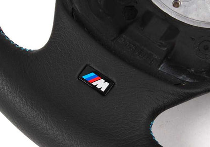 Black leather M sport steering wheel for BMW E36 (OEM 32342228230). Original BMW.
