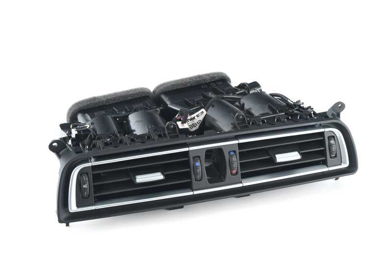 Rejilla central de ventilación OEM 64229115859 para BMW Serie 7 {F01, F02, F04}. Recambio original BMW.