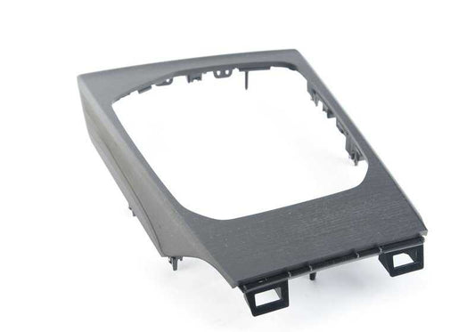 Embellecedor consola central color marrón Escher OEM 51165A0EFD8 para BMW G20, G20N, G21, G21N, G28, G28N, G22, G23, G26, G26E. Original BMW.
