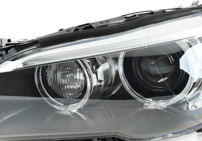 Faro delantero izquierdo Xenón AHL OEM 63117343905 para BMW F10 y F10N. Original BMW.