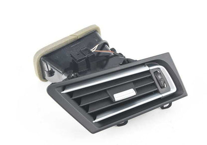 Rejilla de ventilación derecha OEM 64229115858 para BMW F01, F02, F04 (modelos 730d, 730i, 740d, 740i, xDrive incluidos). Repuesto original BMW.