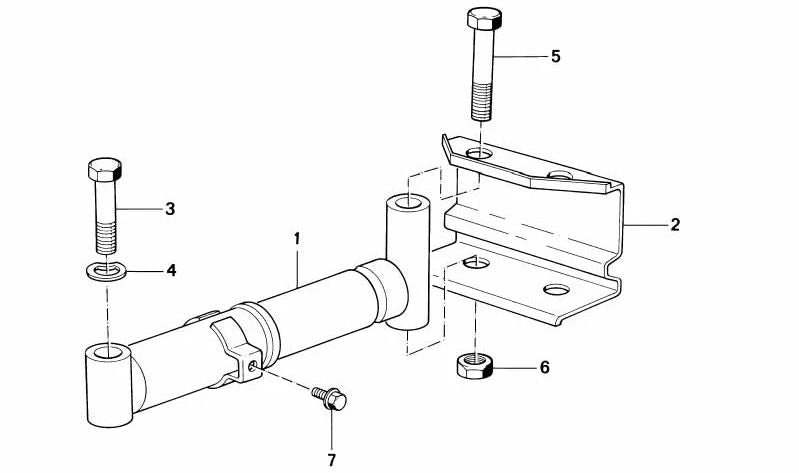 Porca sextavada autotravante para BMW Série 3 E21, Série 5 E12, E28, Série 6 E24, Série 7 E23 (OEM 07129922739). BMW original