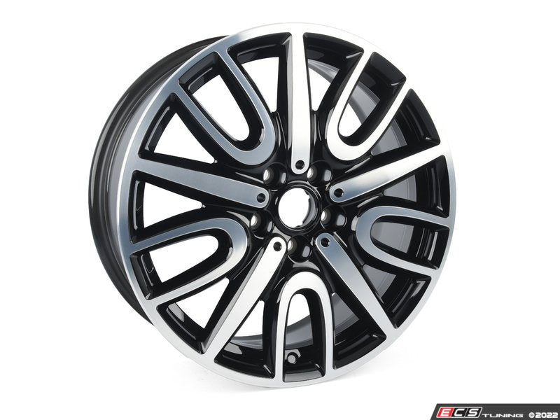 Llanta de aleación ligera 7,5Jx18 ET51 Jet Black Uni OEM 36106875603 para MINI Countryman F60, F60 LCI… y más. Original MINI.