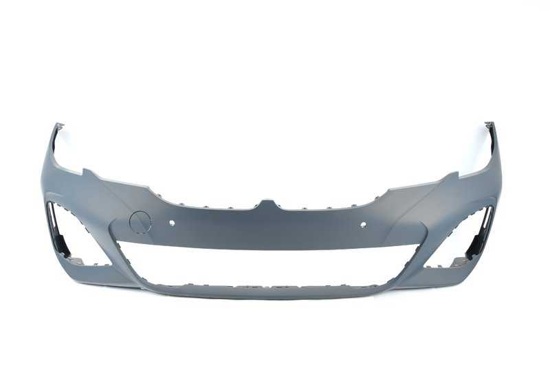 Paragolpes delantero imprimado OEM 51118099900 para BMW Serie 3 G20. Incluye sensores PDC y PMA. Compatible con versiones M/US. Pieza original BMW.