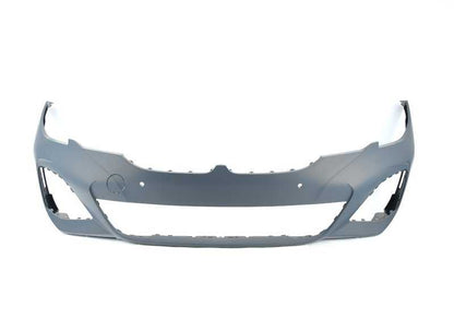 Paragolpes delantero imprimado OEM 51118099900 para BMW Serie 3 G20. Incluye sensores PDC y PMA. Compatible con versiones M/US. Pieza original BMW.