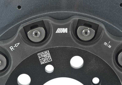 Disco de freno cerámico de carbono derecho OEM 34112284802 para BMW F10, F06, F12, F13. Original BMW.