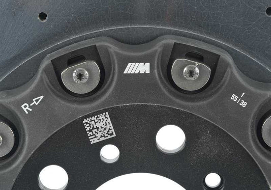 Disco de freno cerámico de carbono derecho OEM 34112284802 para BMW F10, F06, F12, F13. Original BMW.