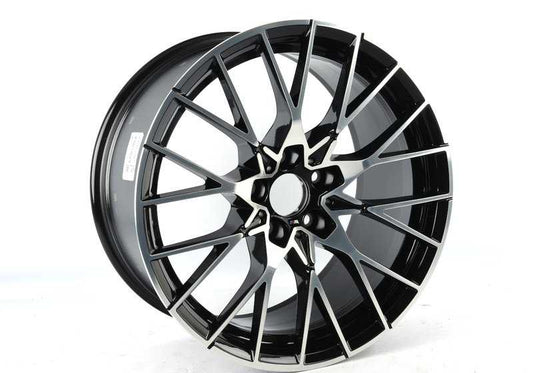 Alloy disc wheel, jet black uni for BMW 2 Series F87N (OEM 36118073848). Original BMW.