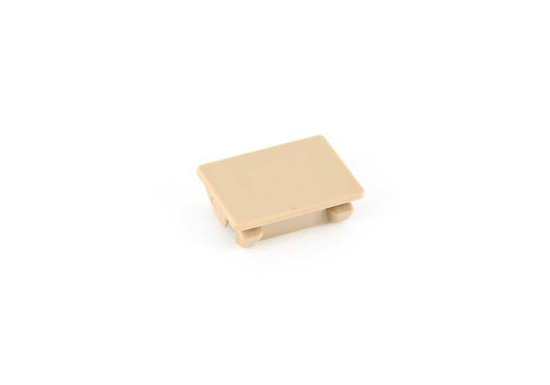 Tapa embellecedora beige OEM 51437144528 para BMW E90, E91, E84, F25, F26. Pieza original BMW. Ideal para cubrir acabados del interior del coche.