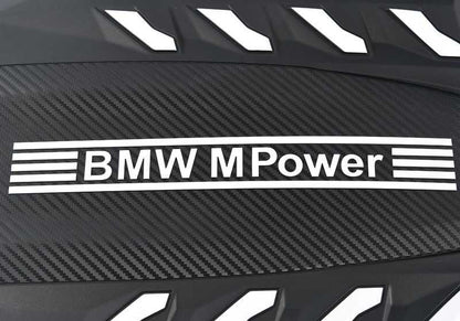 Cubierta de motor OEM 11148091253 para BMW X5 M F95 y X6 M F96. Compatible con modelos de 2019 a 2023 con motor S63M. Original BMW.