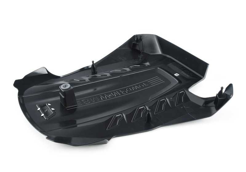 Cubierta de motor OEM 11148091253 para BMW X5 M F95 y X6 M F96. Compatible con modelos de 2019 a 2023 con motor S63M. Original BMW.