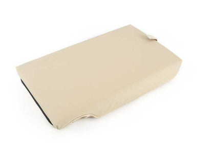 Reposabrazos central de cuero OEM 52207384846 en color beige para BMW F45, F48. Original BMW.