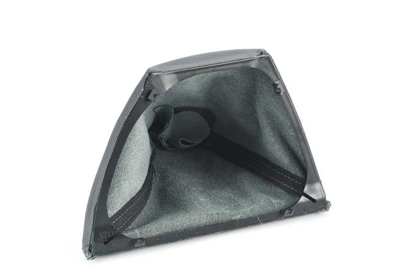 ** OEM 25117525749 gear lever cover for BMW E46, E60, E61, E63, E64, E65, E66, E67, E83, E85, E86. Original BMW. **