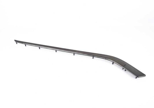 Moldura decorativa delantera derecha negro cromado OEM 51418063550 para BMW F82 y F83 (incluye M4, M4 CS, M4 GTS). Original BMW.
