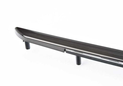 Moldura decorativa delantera derecha negro cromado OEM 51418063550 para BMW F82 y F83 (incluye M4, M4 CS, M4 GTS). Original BMW.