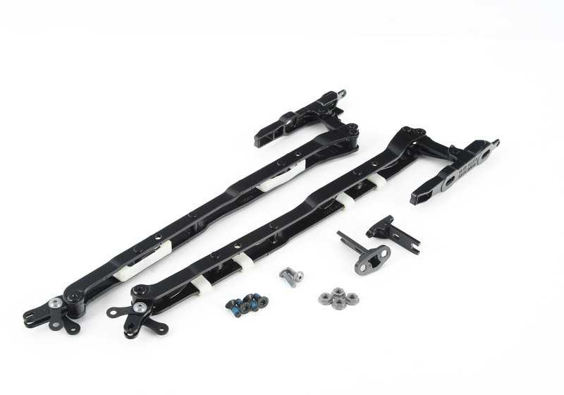 Juego de bisagras OEM 54375A19AA3 para BMW E93 318i, 320d, 320i (todos los motores y transmisiones compatibles). Original BMW.