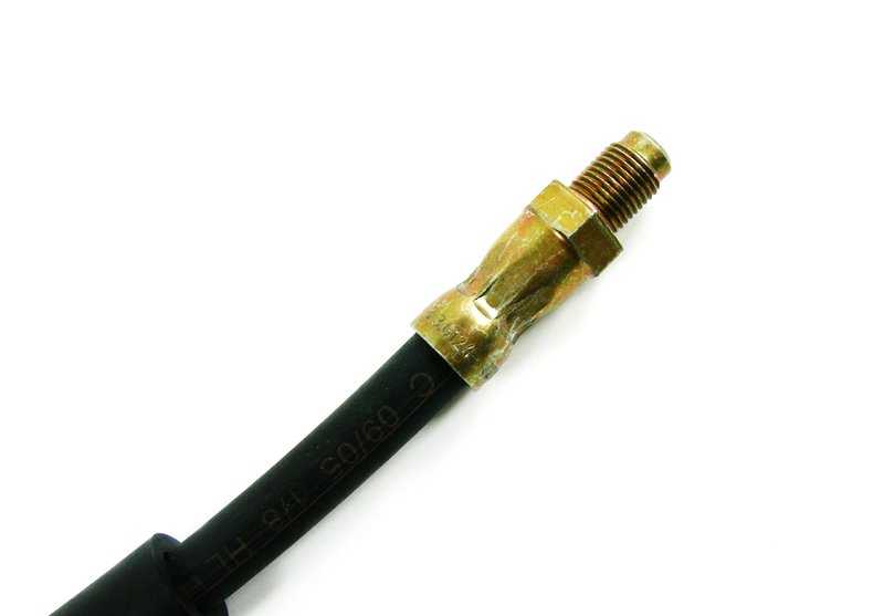 Mangueira de freio traseiro OEM 3432227388 para BMW E36. Compatível com todos os modelos E36 (Sedan, Coupe, Compact, Touring e Cabrio). Substituição original da BMW.