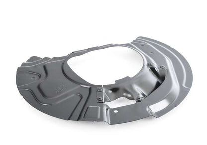 Protector de freno derecho OEM 34106895050 para BMW X5 E70, E70N, F15 y X6 E71, F16. Original BMW.