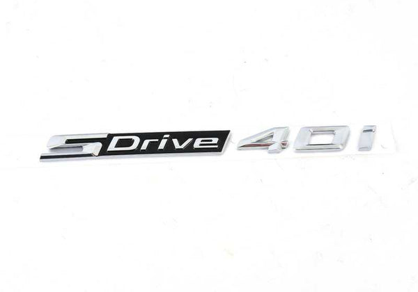 Inscripción S-DRIVE 40I OEM 51147436015 para BMW X5 G05, X5 G05 LCI. Original BMW.