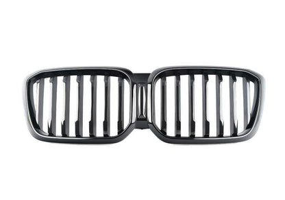 Rejilla decorativa delantera OEM 51135A1AC55 para BMW X3 G01N, G08N y X4 G02N. Pieza original BMW.