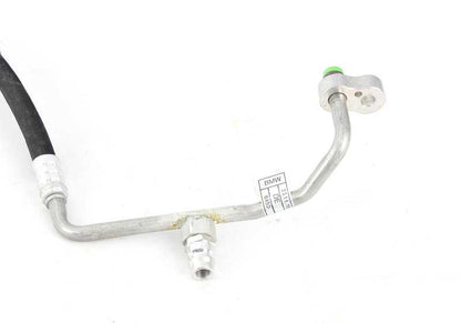 Tubo de alta presión A/A OEM 64509181857 para BMW E60, E61. Conecta condensador y evaporador. Repuesto original BMW.
