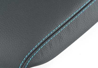 Central Leather Pings OEM 51168065464 for BMW F87 M2, M2 Competition (2015–2021). Black/blue finish. Original BMW.