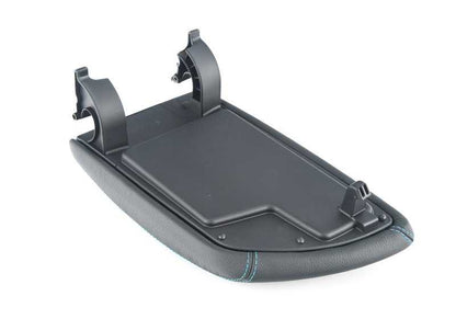 Central Leather Pings OEM 51168065464 for BMW F87 M2, M2 Competition (2015–2021). Black/blue finish. Original BMW.