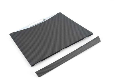 Juego de molduras interiores M Performance en carbono y Alcantara OEM 51955A271A3 para BMW 2er G42 (218i, 220d, 220i, 230i, M240i, M240i xDrive) y BMW 3er G20 (316d). Original BMW.