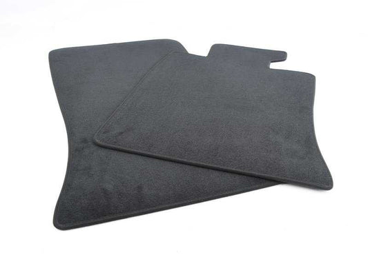Juego de alfombrillas delanteras Velours costura roja OEM 51477324831 para MINI R56, R56 LCI, Clubman R55, Clubman R55 LCI, Cabrio R57, Cabrio R57 LCI, Coupé R58, Roadster R59. Original MINI.