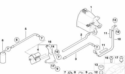 Aislante de depósito de combustible OEM 16111183070 para BMW E36, Z3. Original BMW.