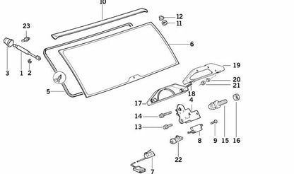 Cubierta inferior OEM 51318149256 para BMW E34. Original BMW.