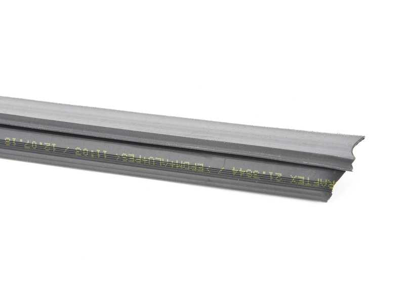 Burlete exterior ventanilla izquierda OEM 51211913055 para BMW E30 (316i con motor M10 y M40, todos los tipos y transmisiones). Original BMW.