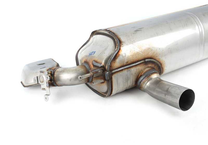 Silencioso trasero con válvula de escape OEM 18308657603 para BMW G30, G31. Original BMW.