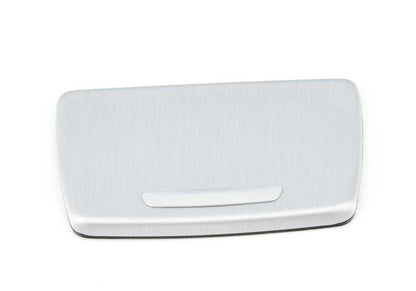 Tapa cenicero aluminio cepillado OEM 51169206397 para BMW Serie 5 F10 (modelos: 518d, 520d). Original BMW.