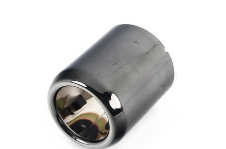 Moldura de escape cromo negro OEM 18309455546 para MINI F56 LCI, F55 LCI, Clubman F54 LCI, Cabrio F57 LCI, Countryman F60 LCI. Original MINI.