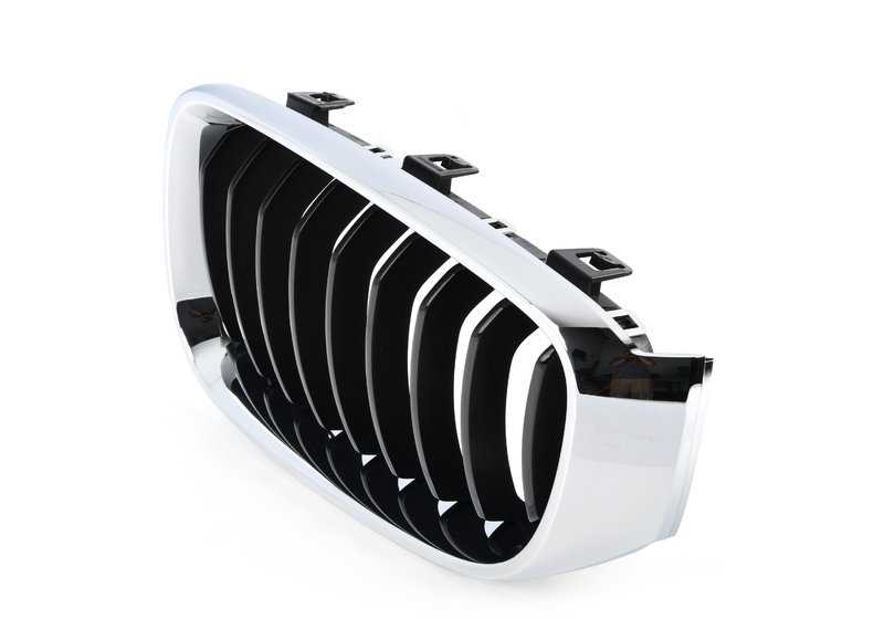 Rejilla decorativa frontal izquierda OEM 51135A3D035 para BMW F34 318d (modelos desde 2013 hasta 2020). Original BMW.