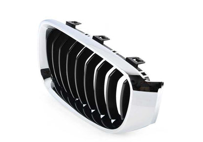 Rejilla decorativa frontal izquierda OEM 51135A3D035 para BMW F34 318d (modelos desde 2013 hasta 2020). Original BMW.