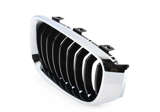 Rejilla decorativa frontal izquierda OEM 51135A3D035 para BMW F34 318d (modelos desde 2013 hasta 2020). Original BMW.