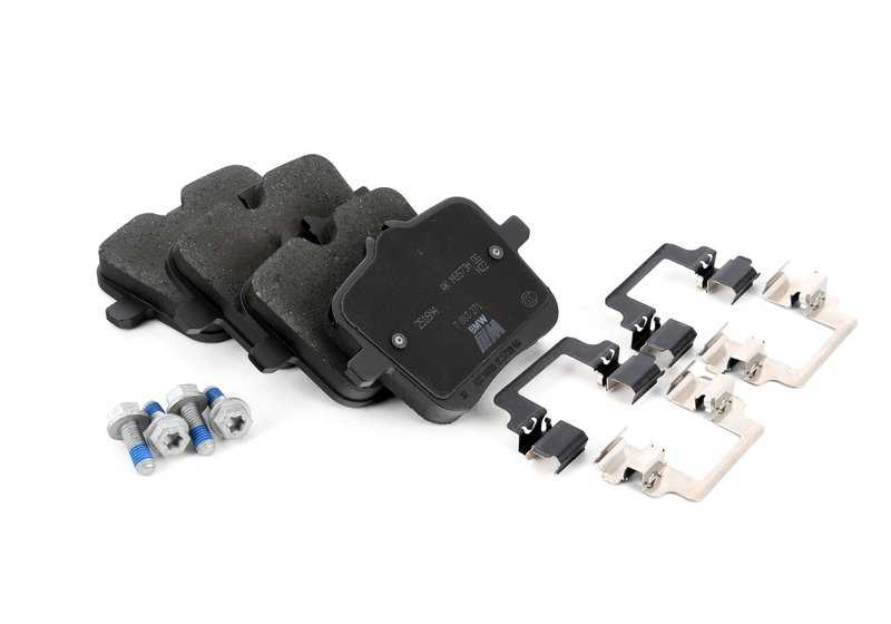 Kit de reparación pastillas de freno sin amianto OEM 34208093737 para BMW G80, G80N, G81N, G82, G82N, G83, G83N, F90, F90N, F91, F92, F93. Original BMW.